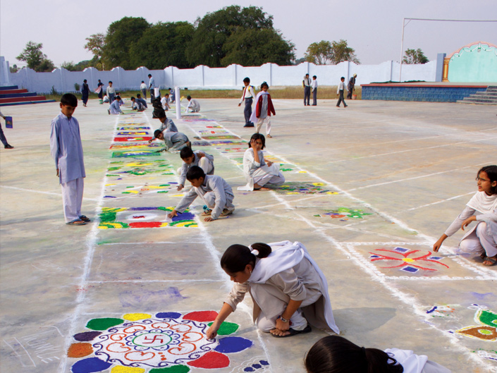 Students engaged in academics