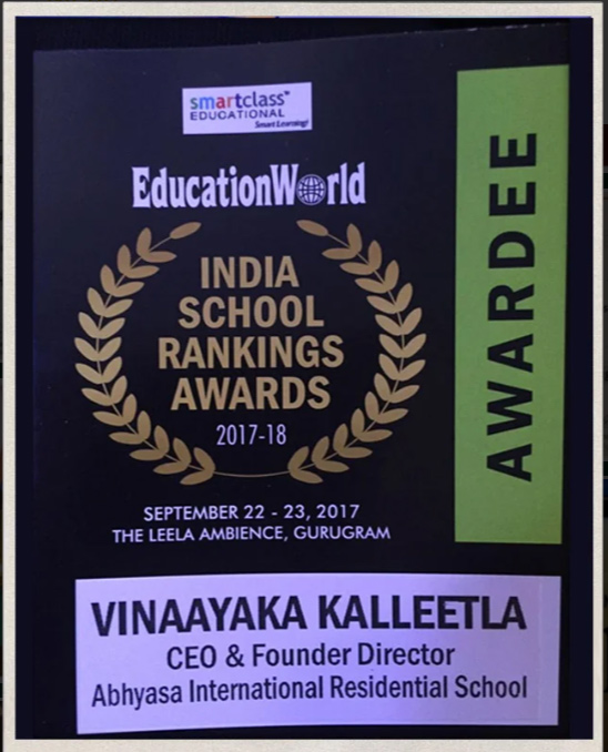 Education World No 1 Co-Ed Boarding School Telangana 2017-18
