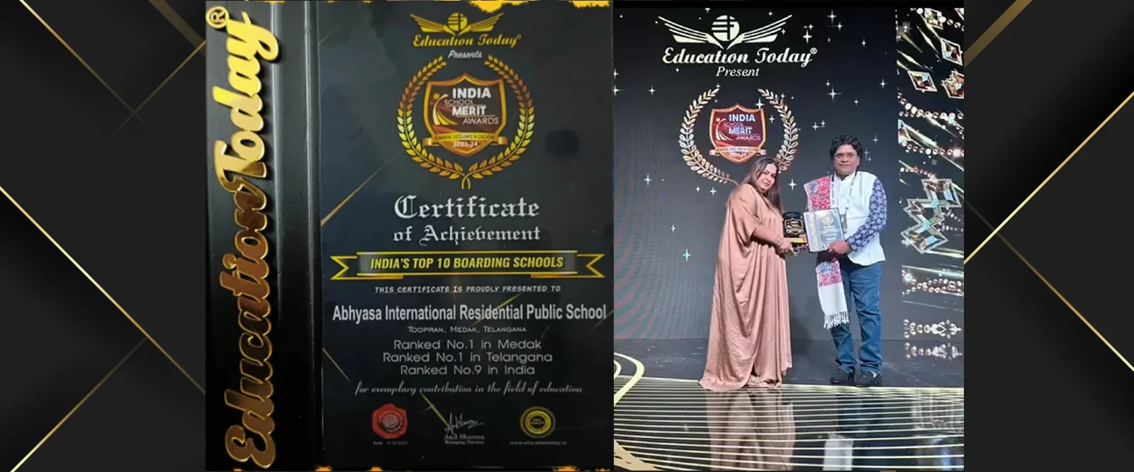 Education Today India School Merit Award Top 10 Boarding Schools Hyderabad 2023-24