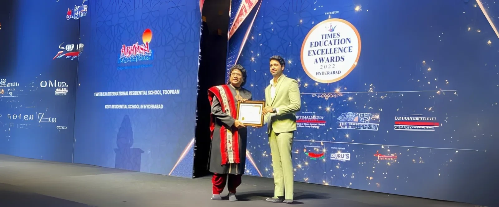 Times Education Excellence Award Best Residential School Hyderabad 2022