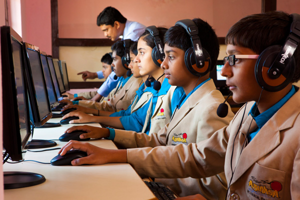 Classroom learning at Abhyasa