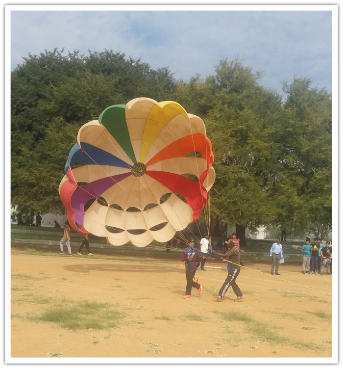 Students Soared like Human Kites