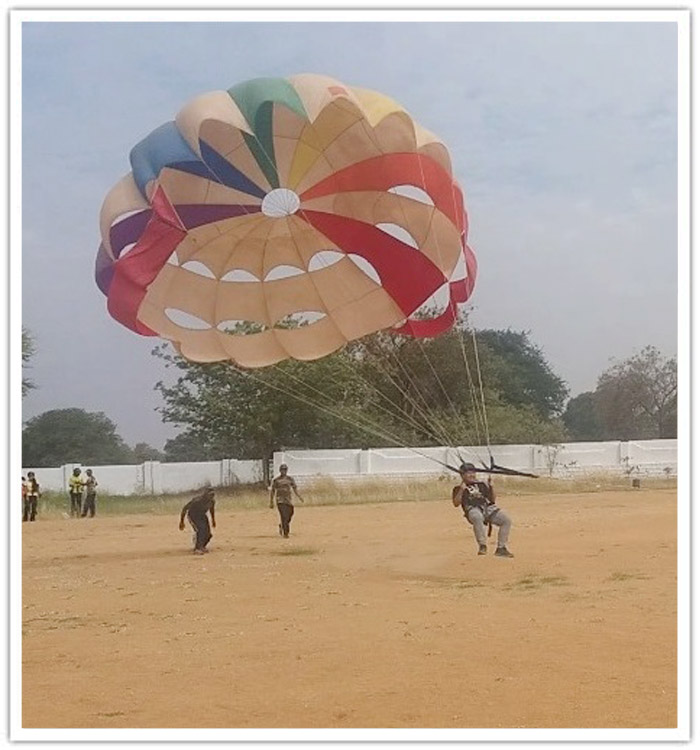 Students Soared like Human Kites