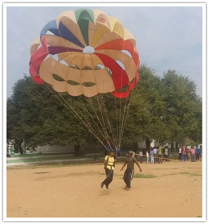 Students Soared like Human Kites