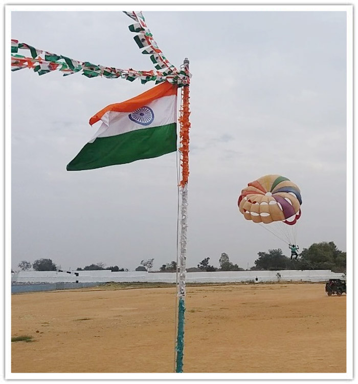 Students Soared like Human Kites