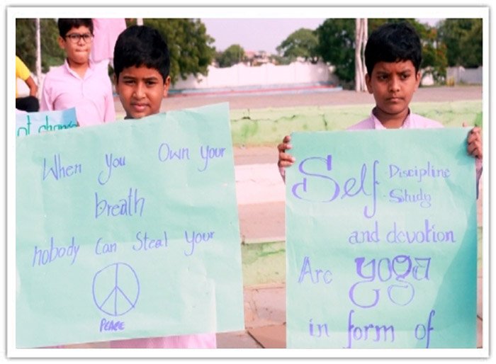 International Day of Yoga at Abhyasa Campus