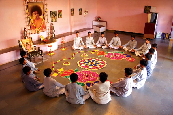 Spiritual and value-based learning activities at Abhyasa